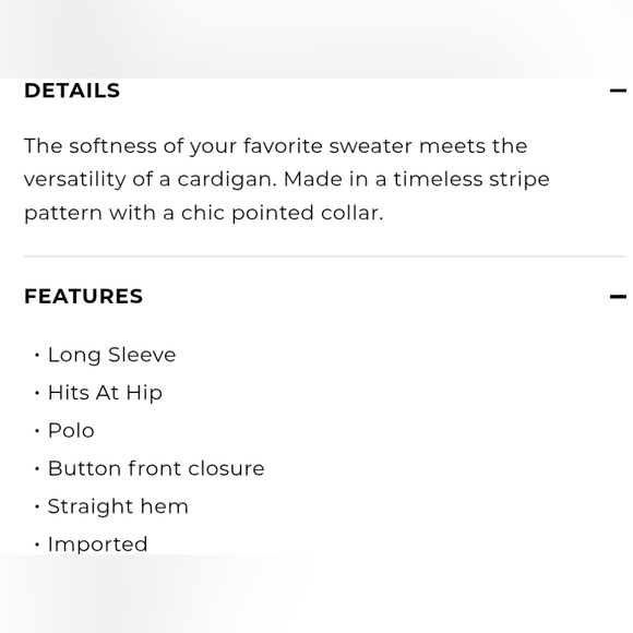 ❤️ TALBOTS CABLE KNIT COLLARED CARDIGAN SWEATER, STRIPE, LARGE - Picture 10 of 10